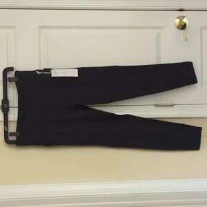 Marika Balance Collection River Ankle Leggings Black, sz L with pockets NWT